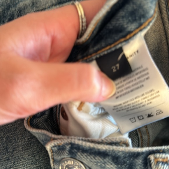 Citizen of Humanity Sabine Straight Jeans In Gretta Wash Sz 27 EUC Distressed - Picture 7 of 8